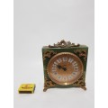 Imhof green marble mantel clock