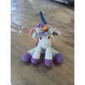 hand made miniature crochet unicorn collectable