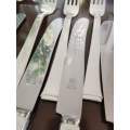 49 Piece WMF 90 Silver Plated Art Deco Cutlery for 6 Persons. Approximately 1925, Germany.