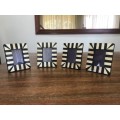 BOX OF 4 HANDMADE PICTURE FRAMES, 4 DIFFERENT STYLES AVAILABLE