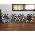 BOX OF 4 HANDMADE PICTURE FRAMES - STYLE 3