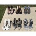 6 PAIRS OF USED LADIES SIZE 4 SHOES - GOOD CONDITION - DISCREET LISTING - LOT 3