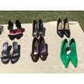 6 PAIRS OF USED LADIES SIZE 4 SHOES - GOOD CONDITION - DISCREET LISTING - LOT 4