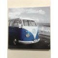 400 x 400 PRINTED CANVAS - VW COMBI - BLUE