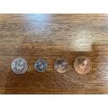Complete set of Qatari Dirham coins - including the 2 discontinued coins