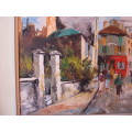 Parisienne Street Scene Painting by Jean Cordet