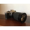 Pentax ME Super with 35-200mm Tokina lens