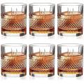 Crystal Whiskey Glasses Set of 290 ml Bar Glass for Drinking Bourbon, Whisky, Scotch & Cocktails