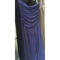 "SALE" 50% OFF !! Strapless Harem Jumpsuit Color Sapphire Blue Size 38-40