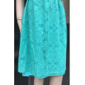 Knee Length V-Neck Cross Back Lace Plus Size Dress Size 38-40