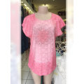 Two Tone Lace Front Cotton Back Top Size 38-40
