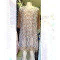 Beautiful Sheer Lace Tunic 3/4 Sleeve See-Through Sizes 36 - 46