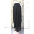 " ELEGANT " Black Floral Lace Maxi Skirt Sizes 32 - 42