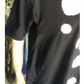 Short Sleeve Cotton Baggy Loose Maxi Dress Size 42 - 44 Dark Blue