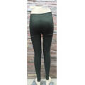 Both Sides Zip Pants Leggings Color Olive Green Size 32