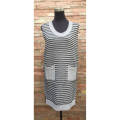 Pocket Striped Vest Dress 1Size (L-XL)