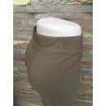 Pull-on Bootcut Pants Color Khaki Brown Size 40