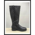 Diamond Lattice Pattern Wide Calf High Leg Boots Sizes 3,4,5,8