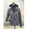 Zip-Up Hoodie Jacket Black Sizes 30 to 42 Grey 36 to 42