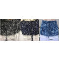 Maxi Skirt Floral Print Color Block One Size (32-38) Color 3(BLUE)