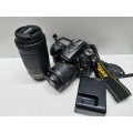 Nikon D7200 Dslr camera with 18-55mm & 70-300mm zoom lens
