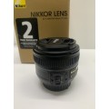 Nikon 50mm f/1.8G Nikkor lens