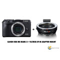 Canon EOS M6 Mark II Mirrorless Camera- 32.5 megapixel Body + Viltrox EF-M Adaptor
