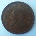 1898 ZAR Paul Kruger Penny in good condition.