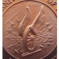 Rare bronze ZAR Railways 110th Anniversary 1895-2005 medallion.