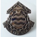 South Africa Ordnance Corps Cap Badge. Lugs intact.