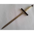 Rare custom-made Nazi SS trench dagger with scabbard.  Possible SA connection.  See description.