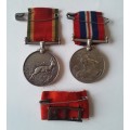 WW2 Silver Africa Service Medal + 1939-1945 Medal to B.Steinfeld (Rand Light Infantry).