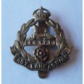 WW1 East Lancashire Regiment Cap Badge. Slide intact.