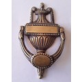 Antique Heavy Solid Cast Brass Door Knocker. 19th Century. 20cm.
