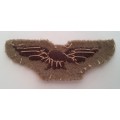 WW2 SA Airforce Cloth Badge. Eagle Insignia.