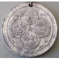 1910 `Formation of the Union of South Africa` Commemorative Medallion.
