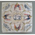 Collection Of 6 Royal Commemorative Hankerchiefs In Royal Navy Box. Mint Condition.