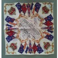 Collection Of 6 Royal Commemorative Hankerchiefs In Royal Navy Box. Mint Condition.