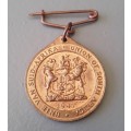1947 Royal Visit Union Of South Africa Medallion.