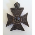 WW1 King`s Royal Rifle Corps Cap Badge.  Slide Intact.