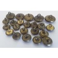 Set Of 22 Early Pre-1952 South African Police `Crown Over Star` Buttons. (Set 1 of 2)