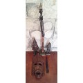 Collection Of 5 Vintage Africana Wood Carvings.