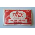 Vintage Sealed Pack of Trek Gramophone Needles. 100 Needles (7 Packs Available). Bid Per Pack.