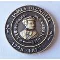 SANBS `James Blundell 1790-1877` 100 Blood Donations Award Medal. Cased.