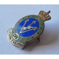 Rare Vintage Dutch CVV (Central Flight Intelligence And Liaison Group) Enameled Metal Badge.