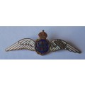 WW2 SA Airforce Enamel Sweetheart Badge. Larger Version.