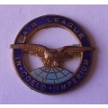 WW2 Air League Enamel Badge. No Pin.