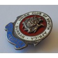 Solid Silver And Enamel `Union Club Of South Africa / Durban / Life Member` Lapel Badge.