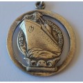 A Vintage Dutch Solid Silver `MS Oranjefontein` Fob Medal. WW2 Era (Please See Description).