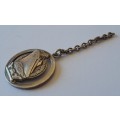 A Vintage Dutch Solid Silver `MS Oranjefontein` Fob Medal. WW2 Era (Please See Description).